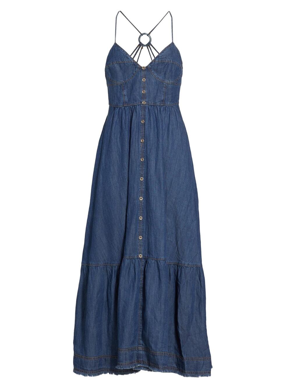 En Saison Sere Midi Dress - S - Denim